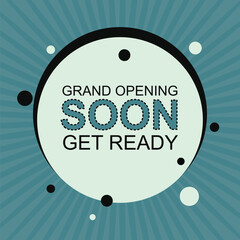 Obraz premium Coming soon background with circle comic style.