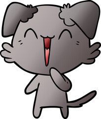 laughing little dog cartoon
