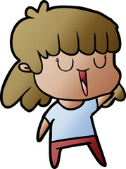 cartoon woman