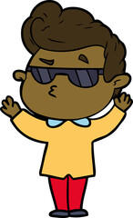 cartoon cool guy
