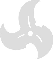 hand drawn cartoon doodle of a single ninja throwing star © lineartestpilot