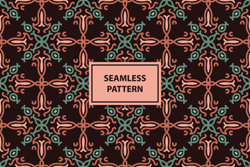 arabic seamless pattern with calm color