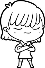 cartoon woman