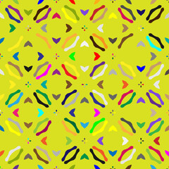Naklejka na ściany i meble Colorful background. Perfect for wallpaper, wrapping paper, pattern fills, greetings, web page background, Christmas and New Year greeting cards. Color mosaic.Abstract shape art with Colour pattern.