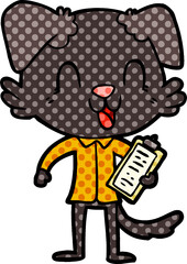 laughing cartoon dog boss