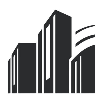 A City Building logo vector isolated on a white background