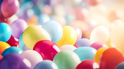 Fototapeta na wymiar Colorful balloons, background.
