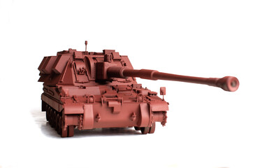 Scale model of old vehicle
