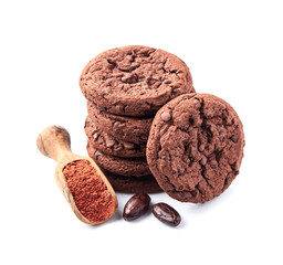 Chocolate cookie with cacao powder