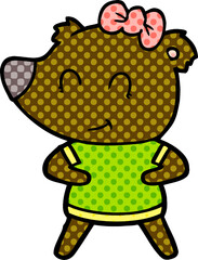 female bear cartoon