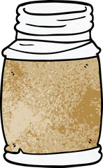 cartoon doodle of a storage jar