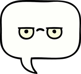 comic book style cartoon of a speech bubble