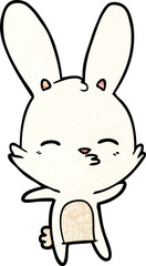 curious bunny cartoon