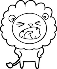 cartoon lion