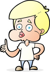 cartoon boy giving thumbs up