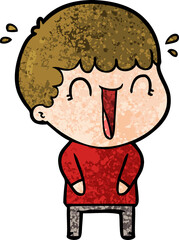 laughing cartoon man