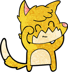 cartoon friendly fox