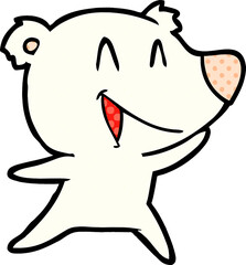 laughing polar bear cartoon