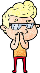 cartoon cool guy