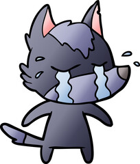 cartoon crying wolf