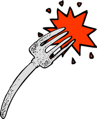 cartoon fork
