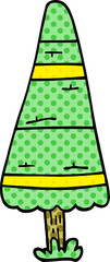 cartoon doodle christmas tree