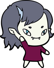 cartoon friendly vampire girl