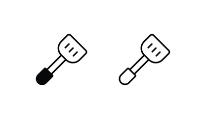 Spatula icon design with white background stock illustration