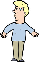 cartoon surprised man