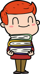 cartoon friendly man