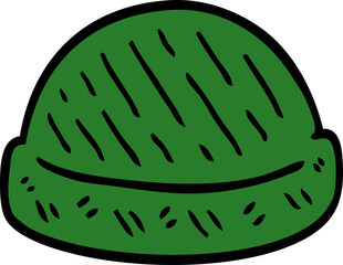 cartoon doodle winter hats