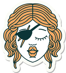 sticker of a human rogue character