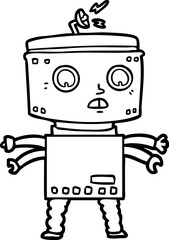 cartoon robot