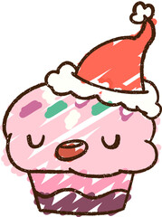 xmas cupcake doodle