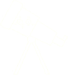 Telescope Chalk Drawing