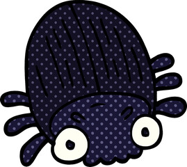 cartoon doodle huge beetle