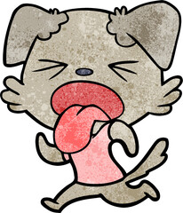 cartoon disgusted dog