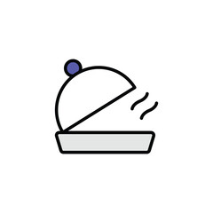 Food icon design with white background stock illustration