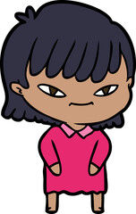 cartoon woman