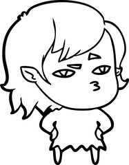 cartoon vampire girl