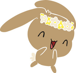 cartoon illustration kawaii cute furry bunny