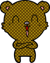 happy cartoon bear
