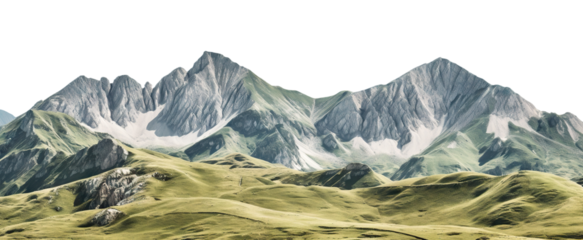 Picturesque landscape with majestic mountain peaks