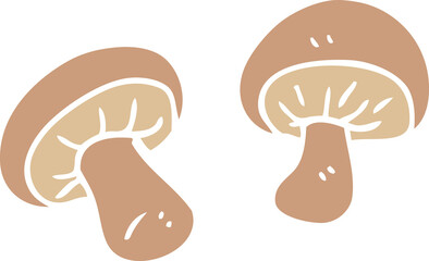 Fototapeta premium cartoon doodle mushrooms