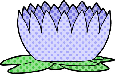 cartoon waterlily