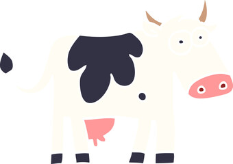 cartoon doodle farm cow