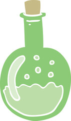 flat color style cartoon potion