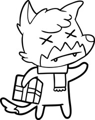 cartoon dead fox