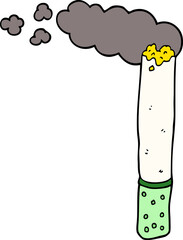 cartoon doodle cigarette