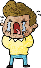 cartoon crying man